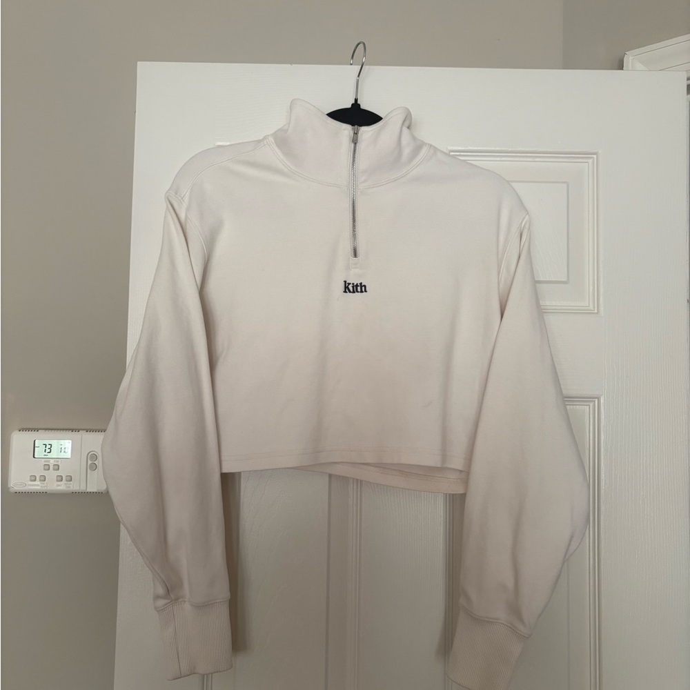 Kith Women's Cream Cropped Top
